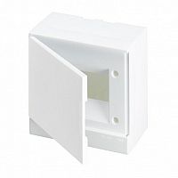 Распределительный шкаф Basic E, 6 мод., IP40, навесной, пластик, белая дверь, с клеммами |  код. BEW401206 |  ABB